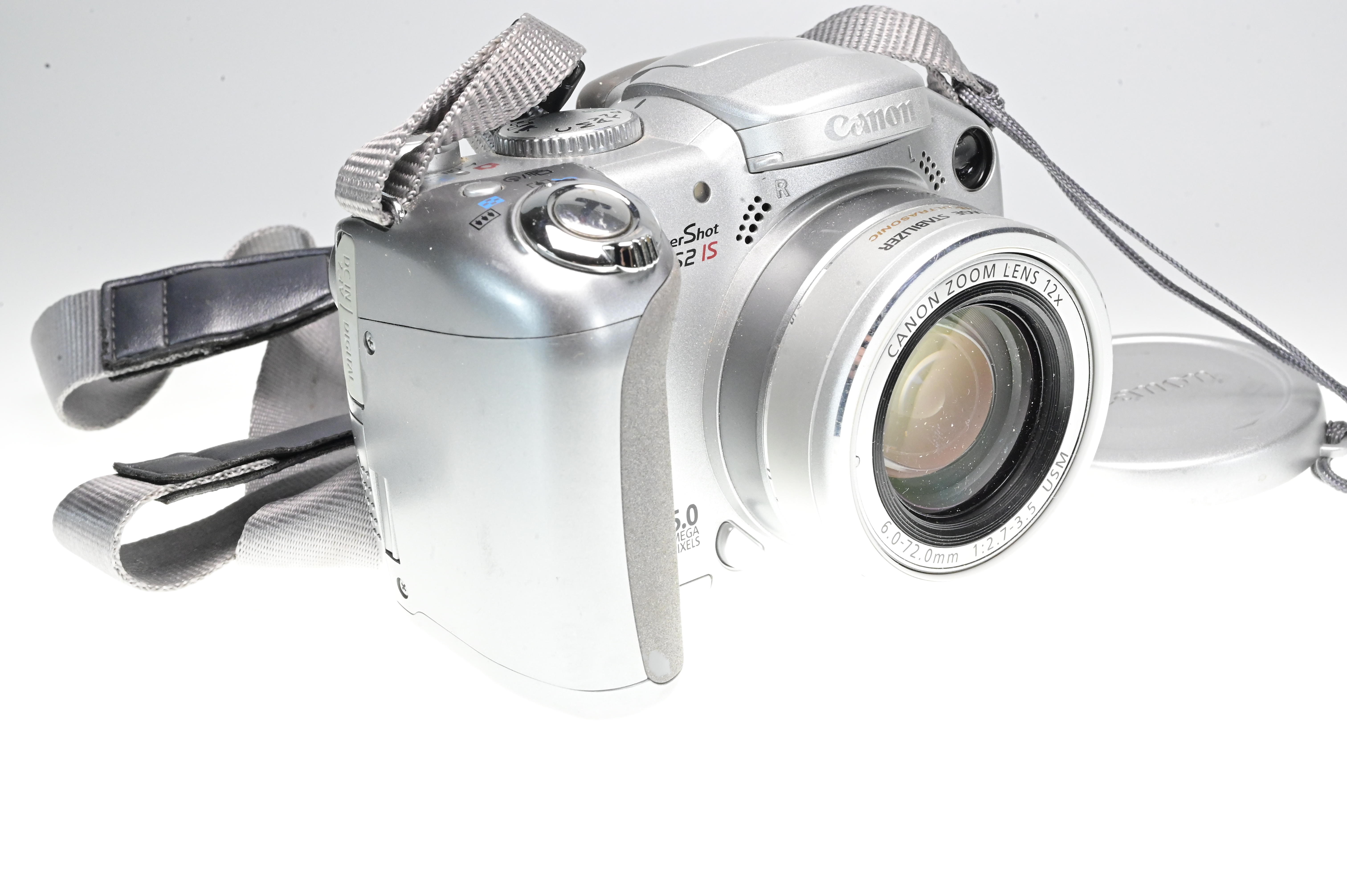 Used Canon PowerShot S2 IS 5MP Digital Camera w/12x Zoom in