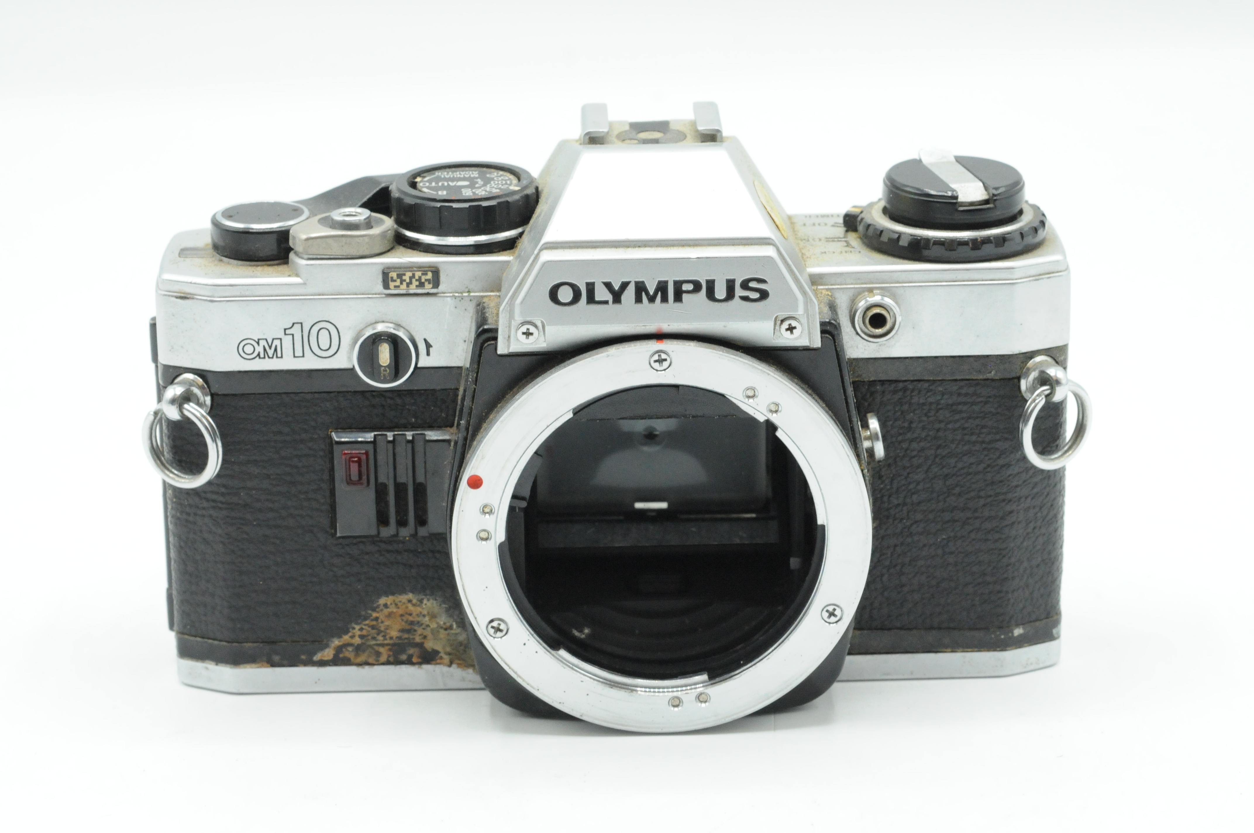 Olympus OM-10 Chrome Body SLR Film Camera OM10 [Parts/Repair]