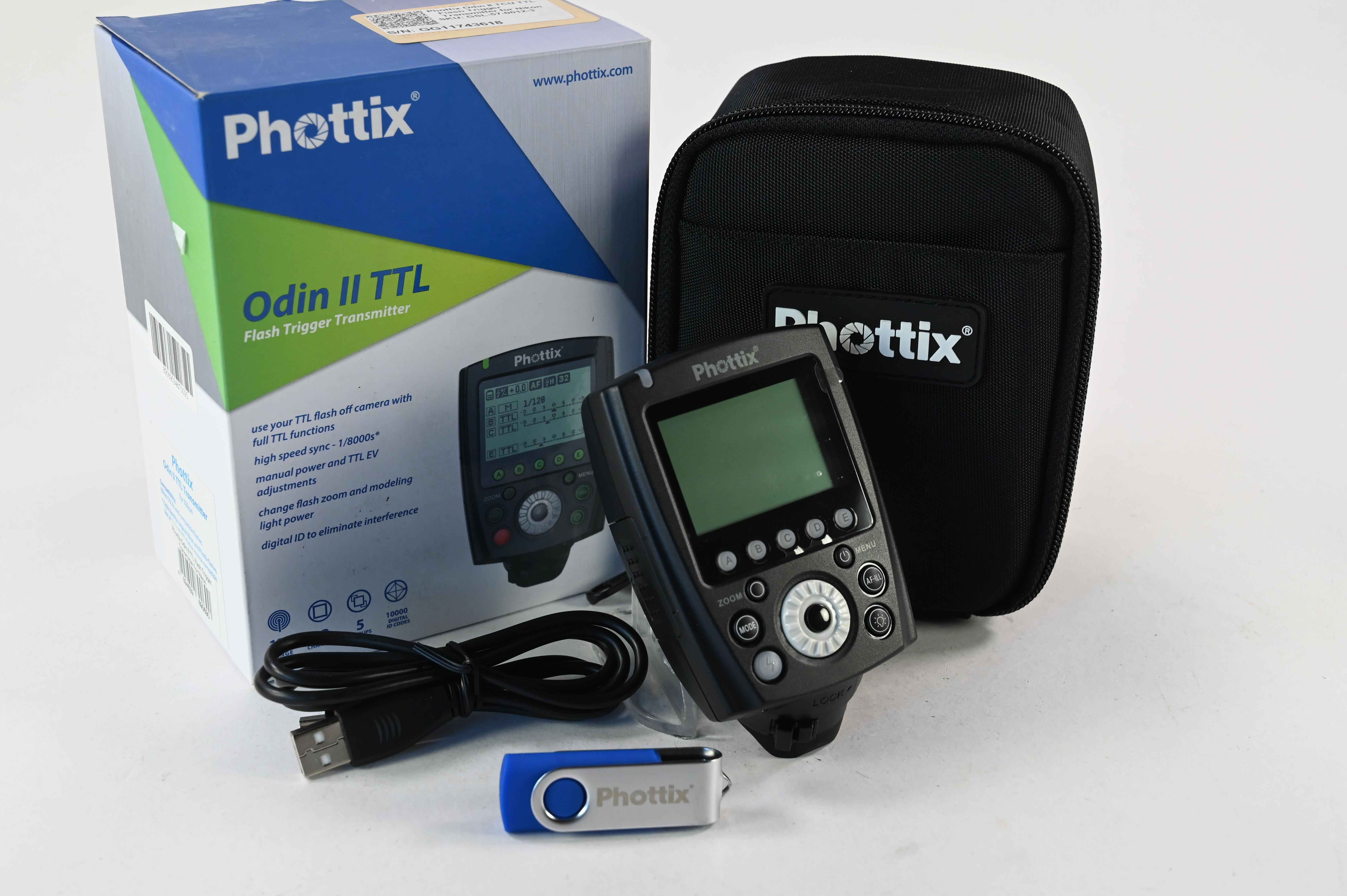Used Phottix Odin II TCU TTL Flash Trigger Transmitter for Nikon in ...