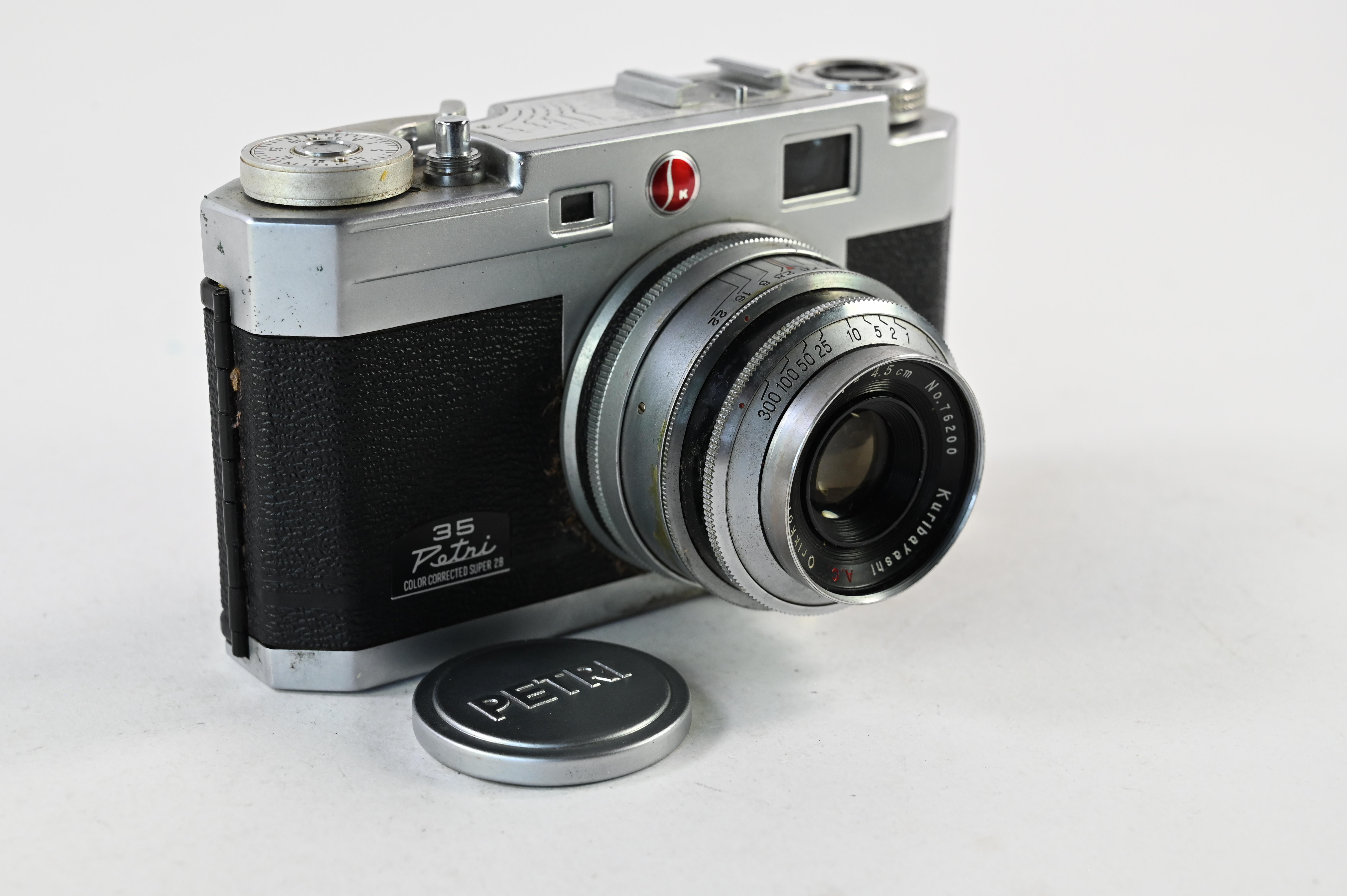 Used Petri 35 Color Corrected Super 2.8 Film Camera in 'Inoperable