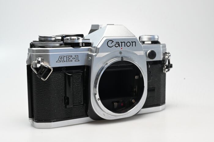 Used Canon AE-1 SLR Film Camera Body Chrome AE1 in 'Inoperable