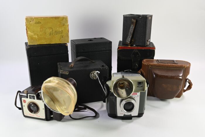 Used Lot of Various Vintage Film Cameras. Untested, for Parts