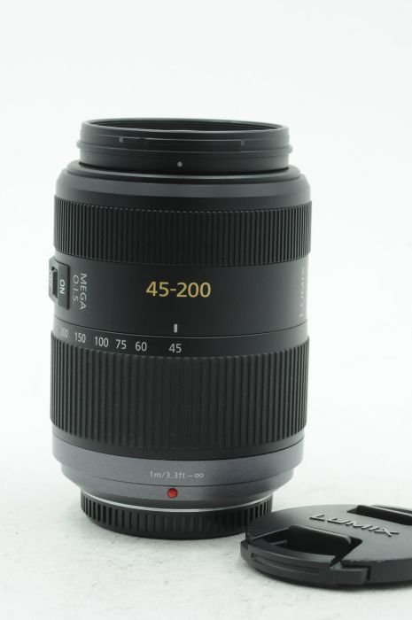 Used Panasonic Lumix G 45-200mm f4-5.6 Vario Mega OIS Lens MFT in