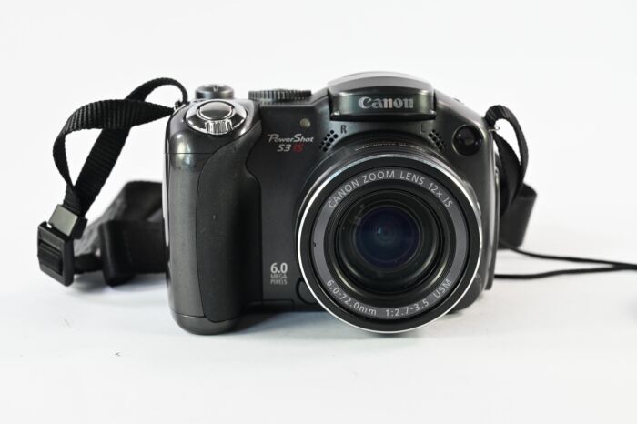 Used Canon PowerShot S3 IS 6MP Digital Camera w/12x Zoom in