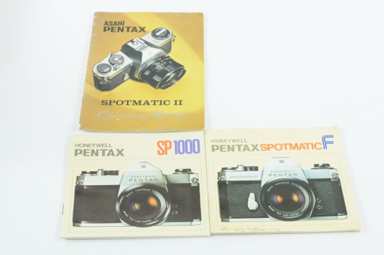 Lot of Pentax Honeywell Screw Mount User Instruction Manual Guides