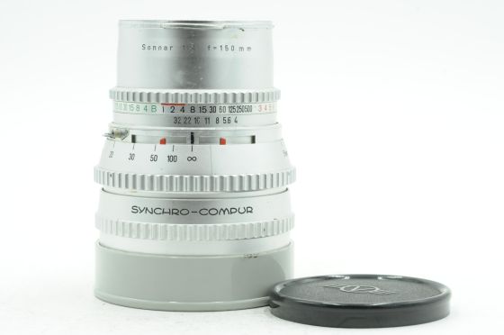 Hasselblad 150mm f4 Zeiss Sonnar C Lens Chrome *Read
