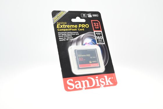 SanDisk Extreme Pro 32GB 160MB/s 1067X UDMA 7 CompactFlash Card 4K Video