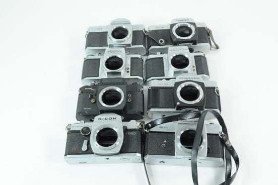Lot of Assorted SLR For Pentax "Screw-mount" Bodies - For Parts & Repair