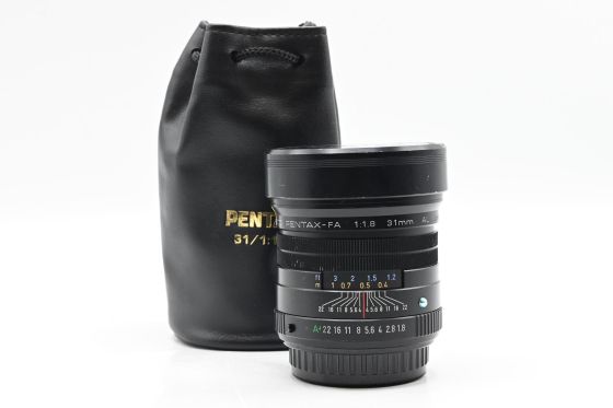 Pentax FA 31mm f1.8 SMC AL Limited Lens Black