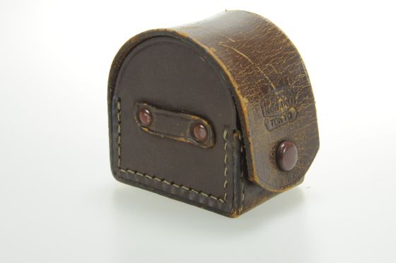 Nikon Nippon Kogaku Hood & Adapter Ring Leather Case Brown