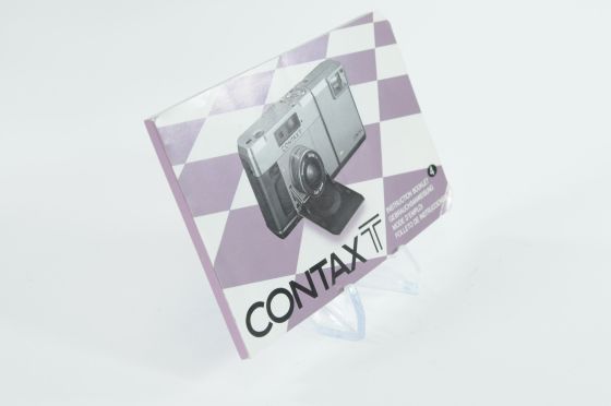 Contax T Instruction Booklet Manual Guide