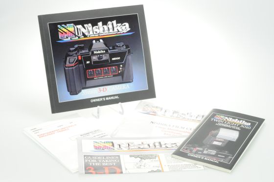 Nishika N8000 35mm 3D Camera Instruction Manual Guide