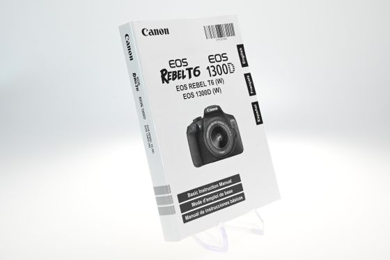 Canon EOS Rebel T6 1300D User Basic Instruction Manual Guide
