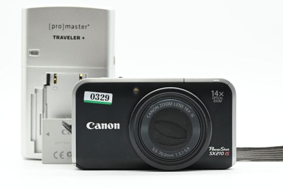 Canon PowerShot SX210 IS 14.1MP Digital Camera w/14x Zoom