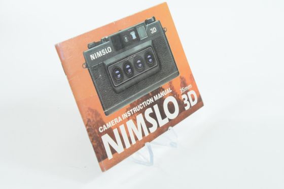 Nimslo 3D 35mm Camera Instruction Manual Guide