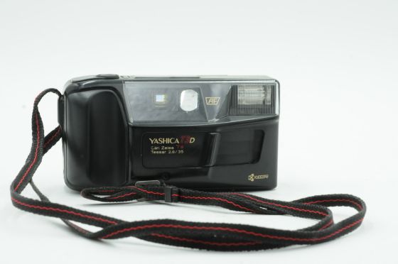 Yashica T3D 35mm Point and Shoot Film Camera w/Tessar 35mm f2.8 T* Lens