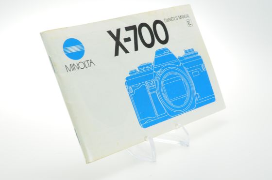 Minolta X-700 Camera Instruction Manual Owner's Guide