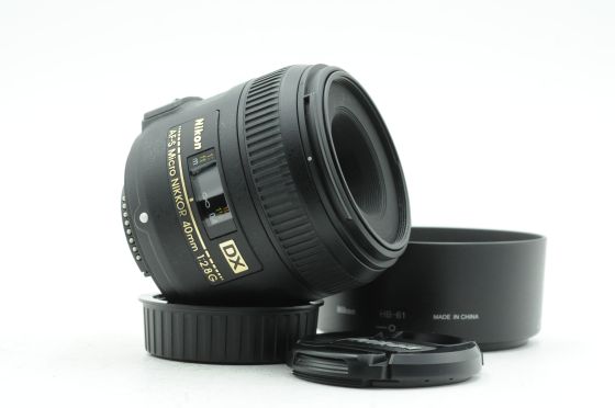 Nikon Nikkor AF-S 40mm f2.8 G DX Micro Lens AFS