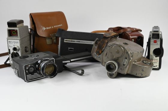 Lot of Vintage 8mm Film Movie Cine Cameras AS-IS for Parts or Repair