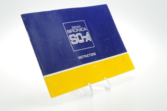 Bronica SQ-A Instruction Manual, English