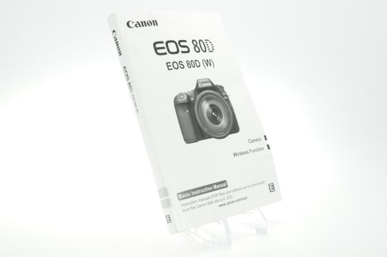 Canon 80D User Instruction Manual Guide