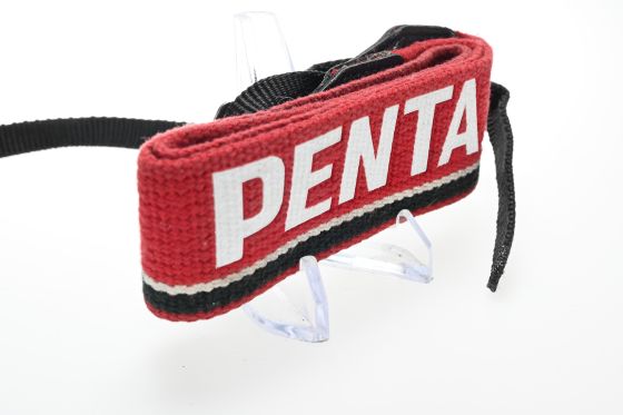 Vintage Pentax Retro Camera Strap White Red Letters