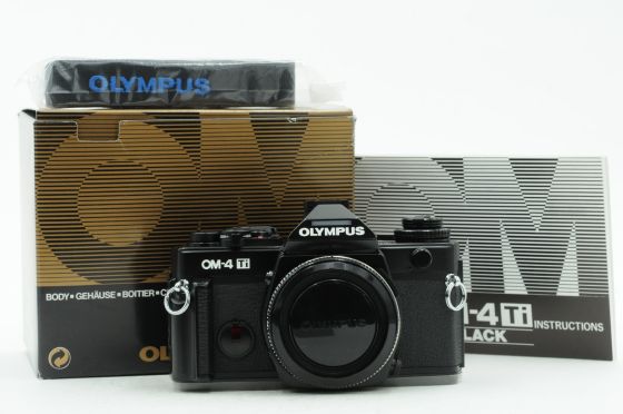 Olympus OM-4Ti SLR Film Camera Body Black OM4Ti MINT!