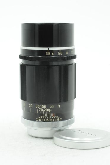 Canon 135mm f3.5 LTM M39 Rangefinder Lens Black