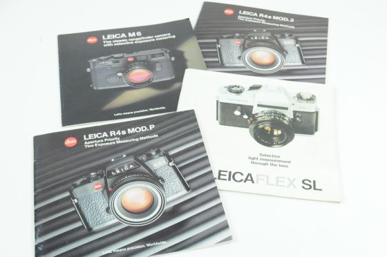 Lot of Leica Catalogs for Cameras, Lenses, Other.
