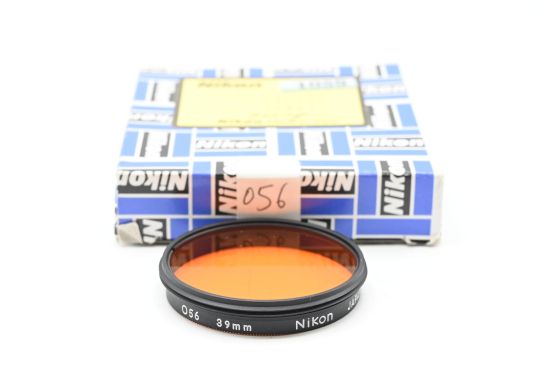 Nikon 39mm Orange #O56 Glass Filter for Black & White Film