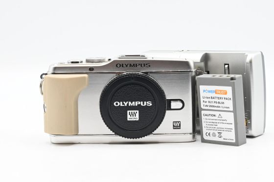 Olympus Pen E-P3 12.3MP Micro 4/3 Digital Camera Body Silver