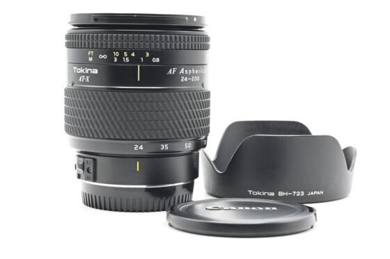 Used Tokina AF 24-200mm f3.5-5.6 AT-X SD ASPH Lens Canon EF in 