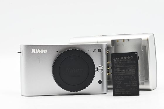 Nikon 1 J1 10.1MP Mirrorless Digital Camera Body Silver