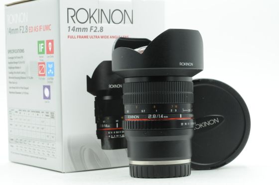 Rokinon 14mm f2.8 ED AS IF UMC Lens Sony E-Mount