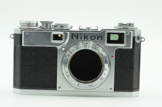 Nikon S2 Chrome Dial Nippon Kogaku Rangefinder Camera *Read