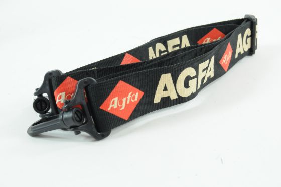 Vintage Agfa 35mm Film Shoulder/Neck Strap w/ Clips