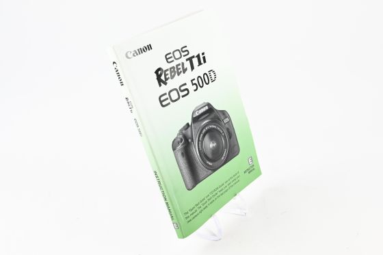 Canon Rebel T1i EOS 500D Instruction Manual User's Guide