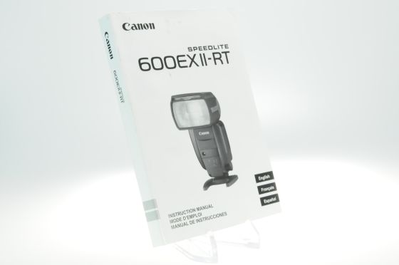 Canon 600EX II -RT Speedlite Instruction Manual Book Guide