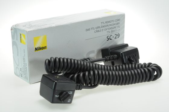 Nikon SC-29 TTL Coiled Remote Cord Off Camera Flash Cable SC29