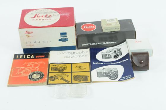Lot of Assorted Leica Leitz Boxes & Miscellaneous Items
