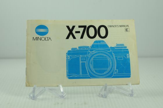 Minolta X-700 Camera Instruction Manual Owner's Guide