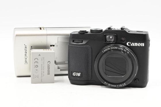 Canon PowerShot G16 Digital Camera 12.1MP 1080P/60p HD Video