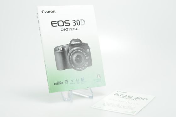 Canon EOS 30D Camera Booklets, Guides, Software & Instruction Manual