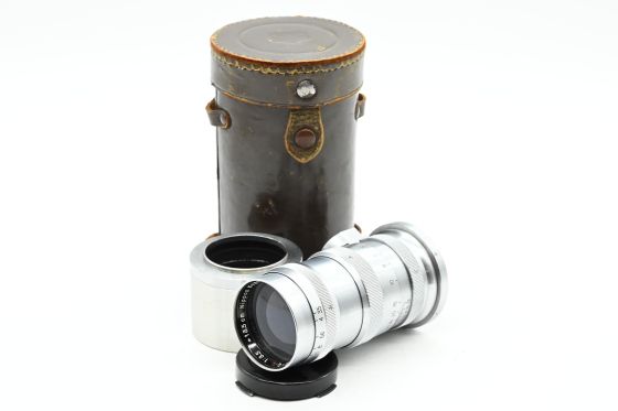 Nikon Nikkor 13.5cm 135mm f3.5 Q.C. Nippon Kogaku Rangefinder Lens Chrome