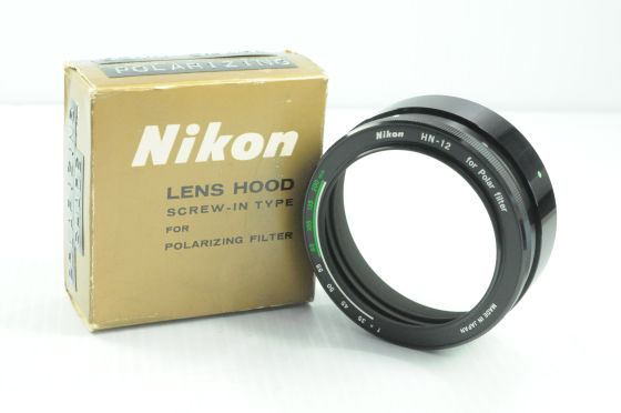 Genuine Nikon HN-12 Two-Piece Screw-In Lens Hood for 52mm Polarizing Filter