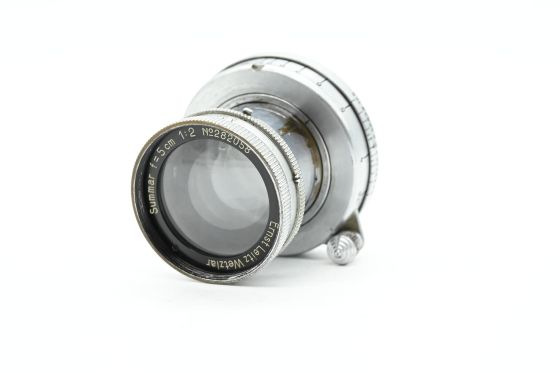 Leica 5cm 50mm f2 Summar Collapsible M39 Lens early f12.5 *Haze