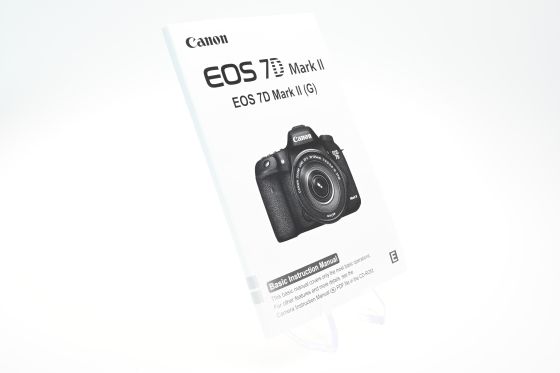 Genuine Canon EOS 7D Mark II Instruction Manual