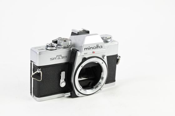 Minolta SRT 201 SLR Film Camera Body Chrome