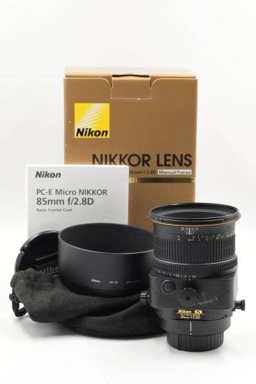 Nikon Nikkor PC-E 85mm f2.8 D Micro Lens PCE