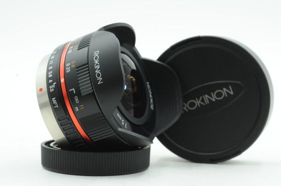 Rokinon 7.5mm f3.5 UMC Ultra Wide-Angle Fisheye Lens MFT